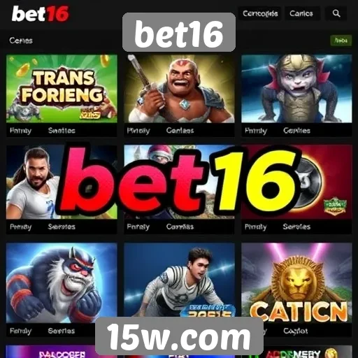Análise da variedade de jogos no bet16